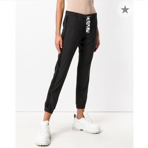DKNY Drawstring Waist Cropped Athletic Pants